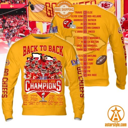 Kansas City Chiefs Back To Back Super Bowl LVIII Champions Shirt