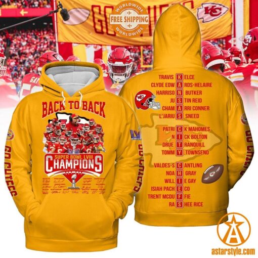 Kansas City Chiefs Back To Back Super Bowl LVIII Champions Shirt