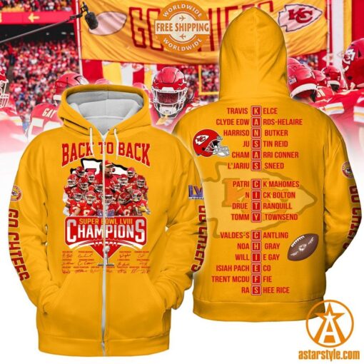 Kansas City Chiefs Back To Back Super Bowl LVIII Champions Shirt