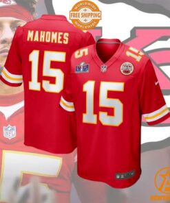 Kansas City Chiefs Patrick Mahomes Super Bowl LVIII Football Jersey