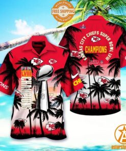 Kansas City Chiefs Super Bowl LVIII Champions Hawaiian Shirt