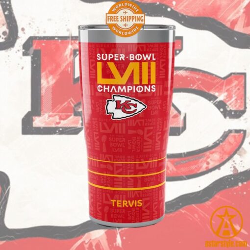 Kansas City Chiefs Tervis Super Bowl LVIII Champions Tumbler