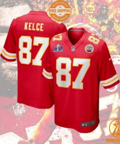 Kansas City Chiefs Travis Kelce Super Bowl LVIII Football Jersey