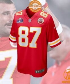 Kansas City Chiefs Travis Kelce Super Bowl LVIII Football Jersey