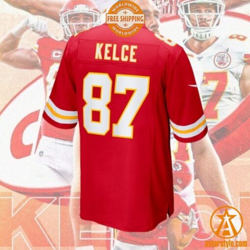 Kansas City Chiefs Travis Kelce Super Bowl LVIII Football Jersey