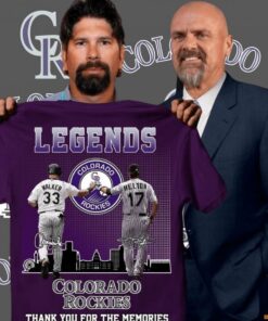 Larry Walker Todd Helton Legends Colorado Rockies Thank You For The Memories Shirt