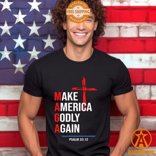 Make America Godly Again Cross Shirt