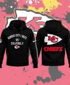 NFL Kansas City Chiefs vs Everbody black Hoodie