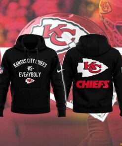 NFL Kansas City Chiefs vs Everbody black Hoodie