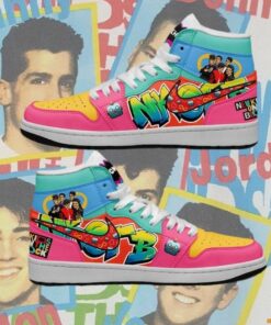 NKOTB Air Jordan High Top Shoes