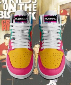 NKOTB Air Jordan High Top Shoes