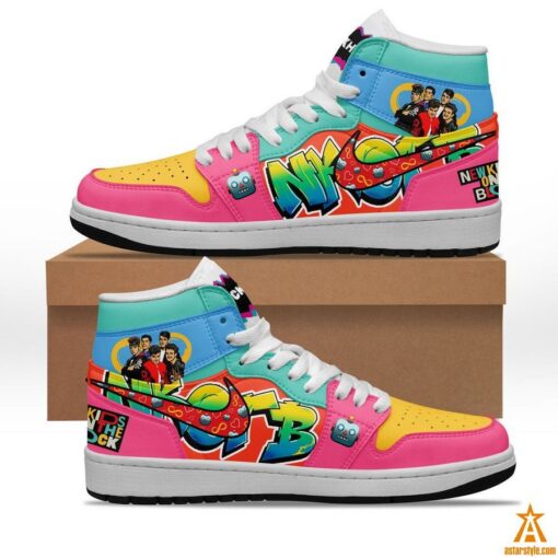 NKOTB Air Jordan High Top Shoes