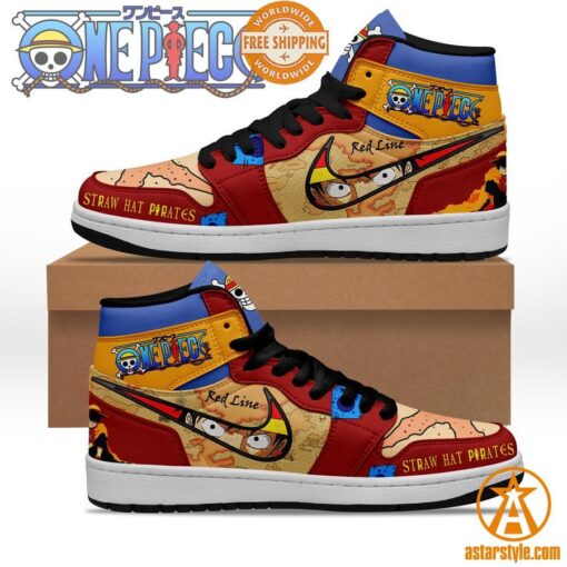 One Piece Straw Hat Pirates Air Jordan Sneaker