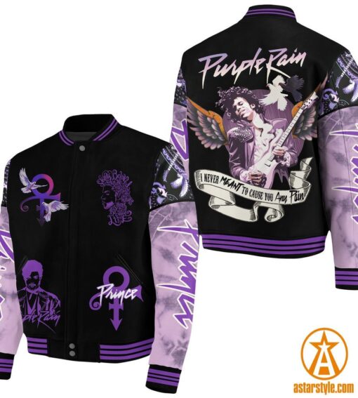 Purple Rain Prince Varsity Jacket