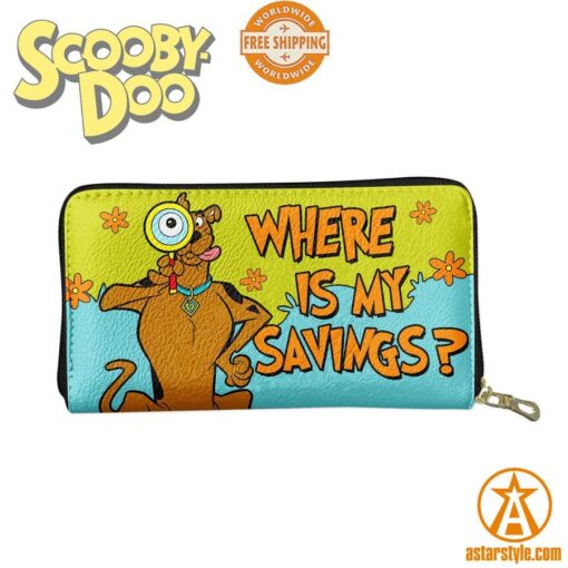 Scooby Doo Where Is My Saving Zipper Wallet