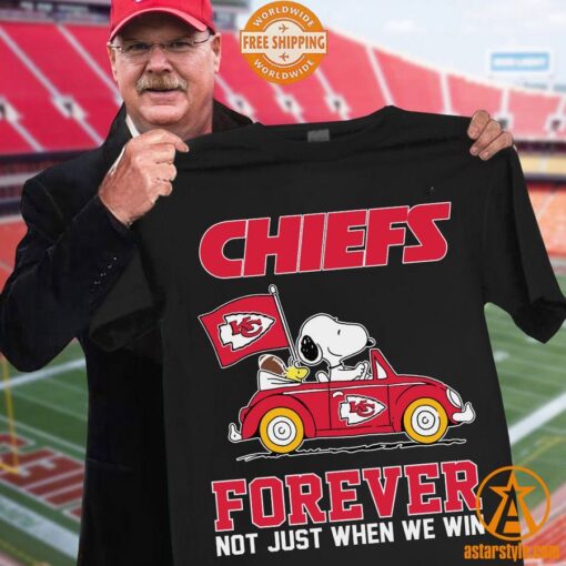 Snoopy Kansas City Chiefs Forever Not Just When We Win Shirt