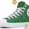 sugar skull st patrick chicano canvas high top shoes 4