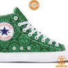 sugar skull st patrick chicano canvas high top shoes 5