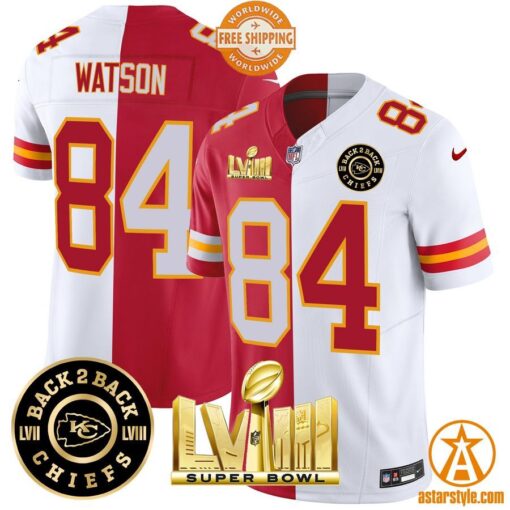 Super Bowl LVIII Back 2 Back Kansas City Chiefs Football Jersey