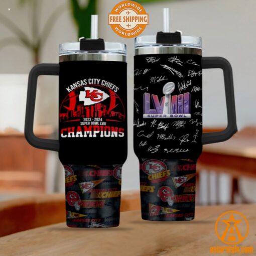 Super Bowl LVIII Champions Kansas City Chiefs Tumbler