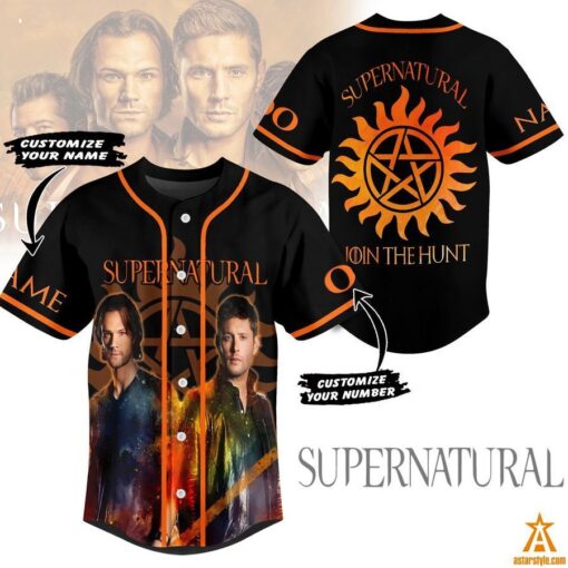 Supernatural Join The Hunt CUSTOM Baseball Jersey