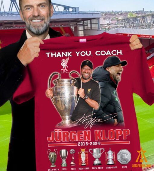 Thank You Coach Jürgen Klopp 2015 2024 Shirt