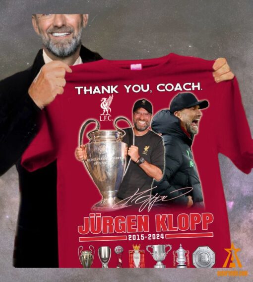 Thank You Coach Jürgen Klopp 2015 2024 Shirt