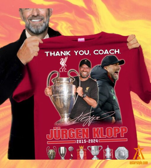 Thank You Coach Jürgen Klopp 2015 2024 Shirt