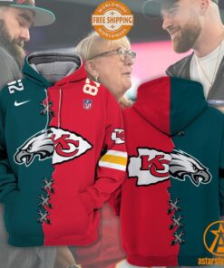 Travis Kelce Kansas City Chiefs Jason Kelce Philadelphia Eagles Hoodie