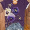 alzheimer purple floral v neck t shirt 1