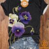 Alzheimer Purple Floral V Neck T Shirt Good click