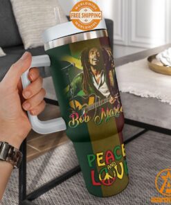 Bob Marley Peace And Love Tumbler