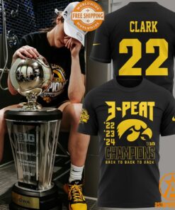 Caitlin Clark Iowa Hawkeye 3 Peat Basketball Champions Shirt