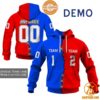 CUSTOMIZED Mix 2 NFL Teams Jersey Hoodie Unique and sober