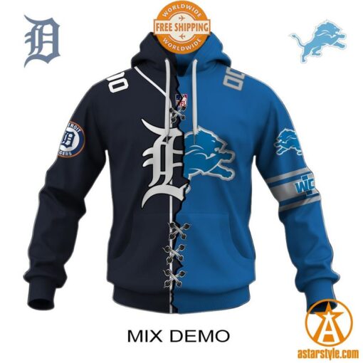 Customized Mix MLB x NFL Jersey Design Hoodie