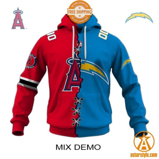 Customized Mix MLB x NFL Jersey Design Hoodie