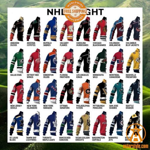 CUSTOMIZED Mix NHL x AHL Hockey Special Design Teams Jersey Hoodie