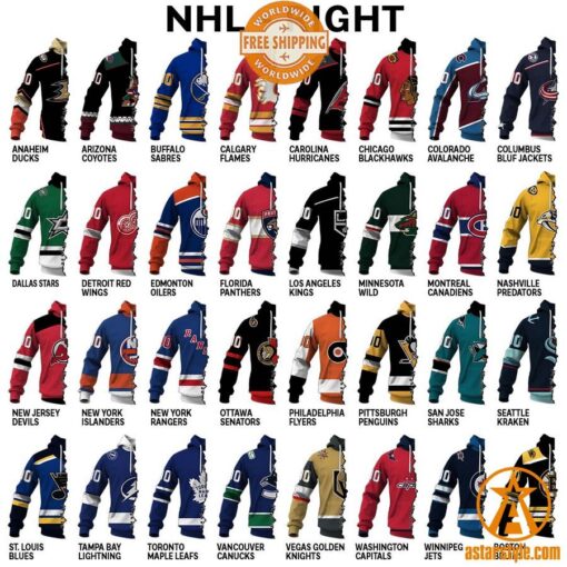 CUSTOMIZED Mix NHL x AHL Hockey Special Design Teams Jersey Hoodie