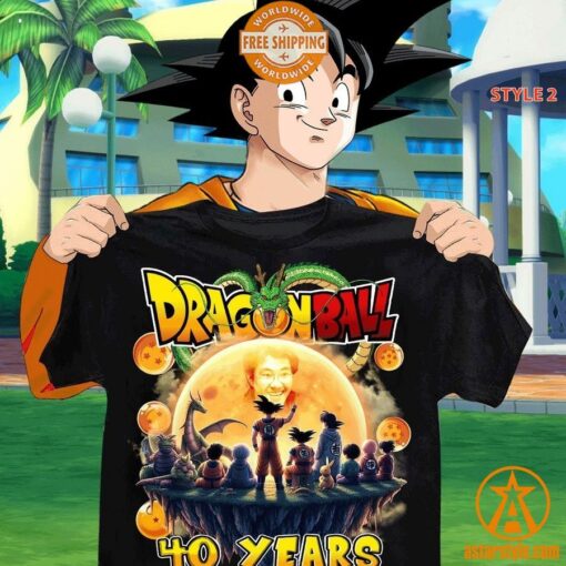 Dragon Ball 40 Years Thank for the Memories Akira Toriyama Shirt