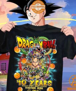 Dragon Ball 40 Years Toriyama Akira Signature Shirt