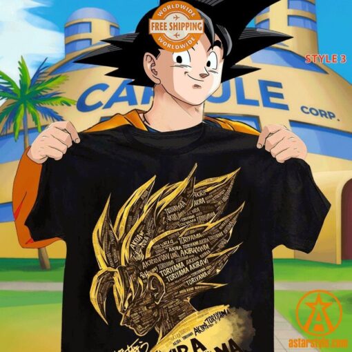 Dragon Ball 40 Years Toriyama Akira Signature Shirt