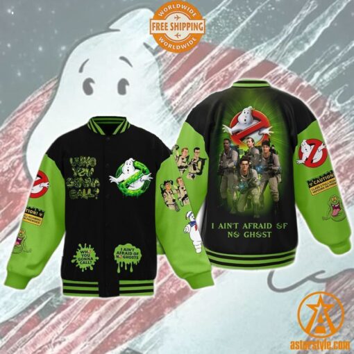 Ghostbusters I Ain’t Afraid Of No Ghost Baseball Jacket