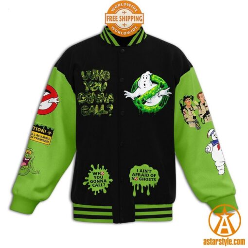 Ghostbusters I Ain’t Afraid Of No Ghost Baseball Jacket