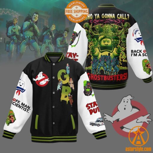 Ghostbusters Who Ya Gonna Call Baseball Jacket