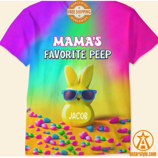 Grandma’s Favorite Peeps Rainbow CUSTOM shirt