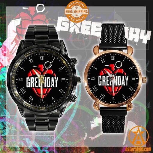 Green Day Stainless Steel Watch