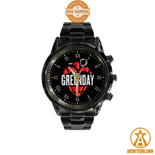 Green Day Stainless Steel Watch