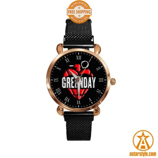 Green Day Stainless Steel Watch