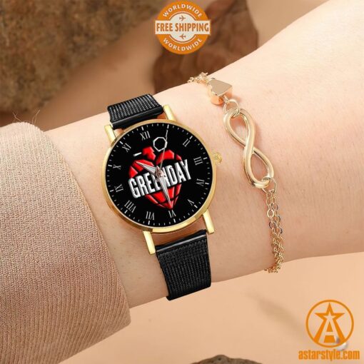 Green Day Stainless Steel Watch