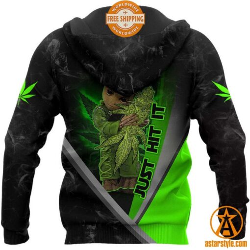 Groot Just Hit It Weed CUSTOM Hoodie